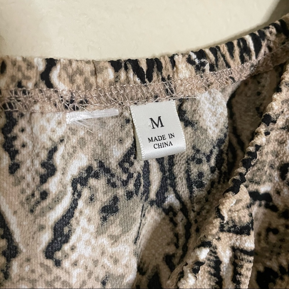 Snake Skin Pattern Jumpsuit - Picture 3 of 5